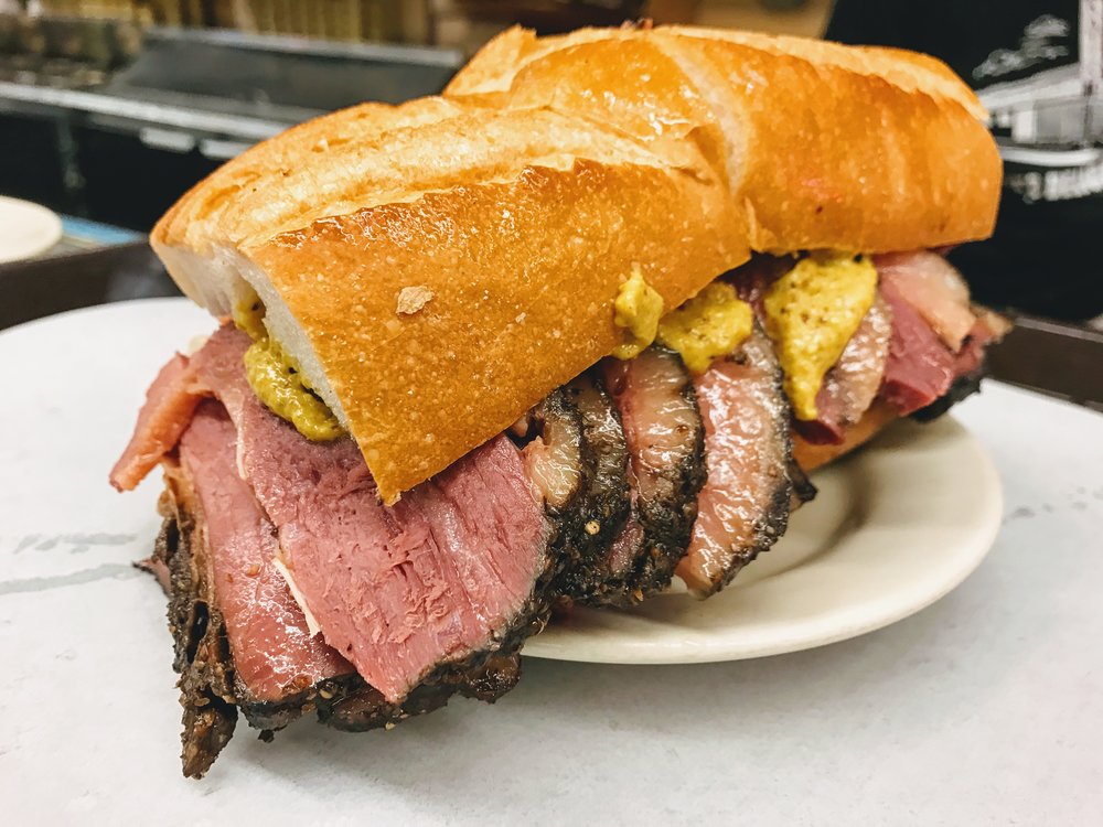 New York Nothing Like A Pastrami Sandwich At Katz S Deli Travel Food People