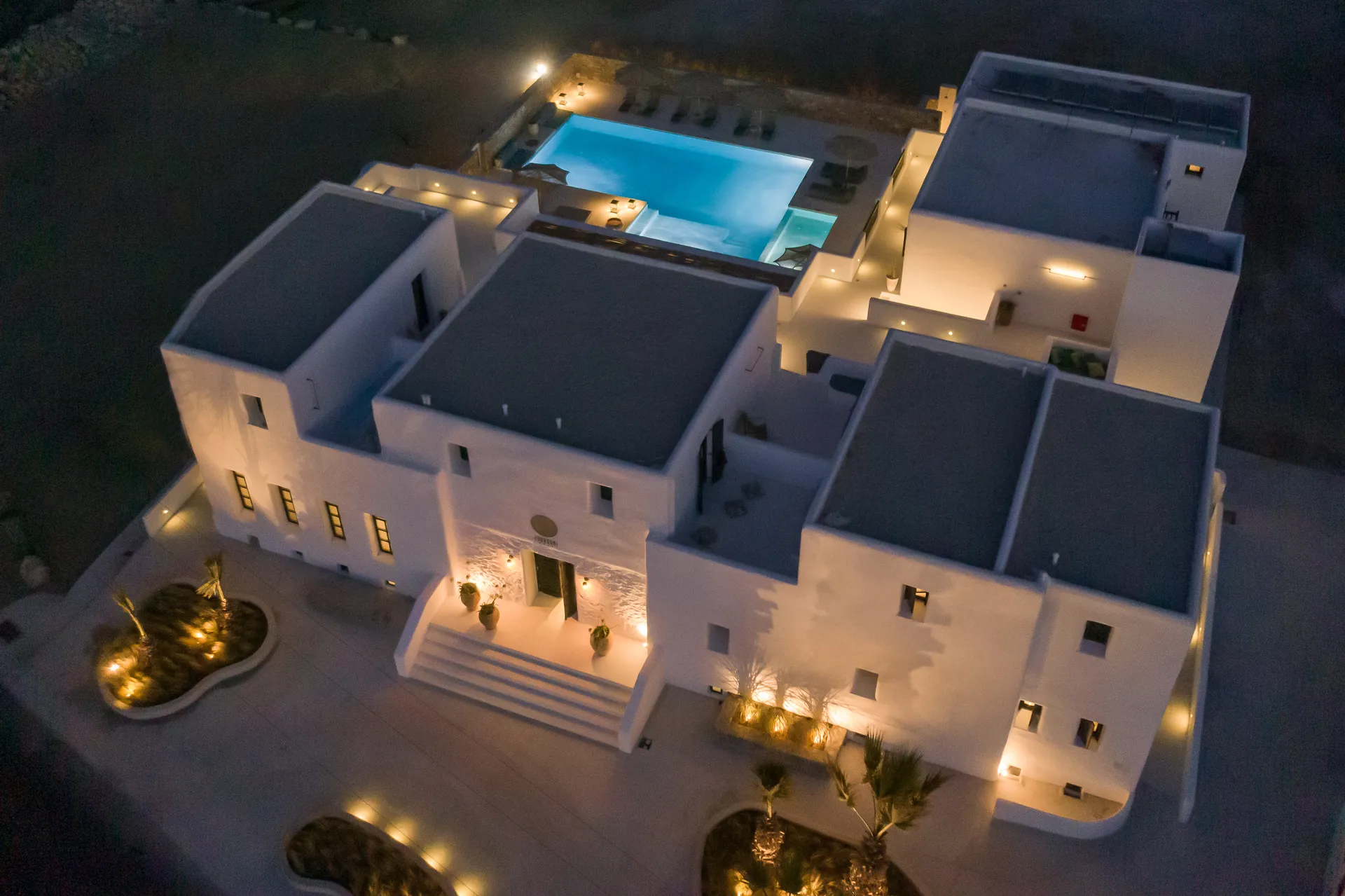 Koukoumi Hotel, Mykonos - Aerial